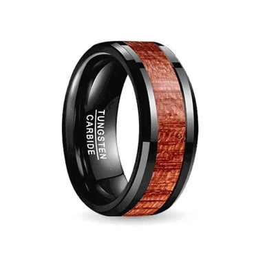 Orbit Rings Tungsten Carbide 7 Cartwheel Brown